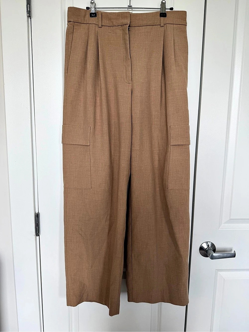Babaton Cargo Pant Wide Leg Brown Size 12
